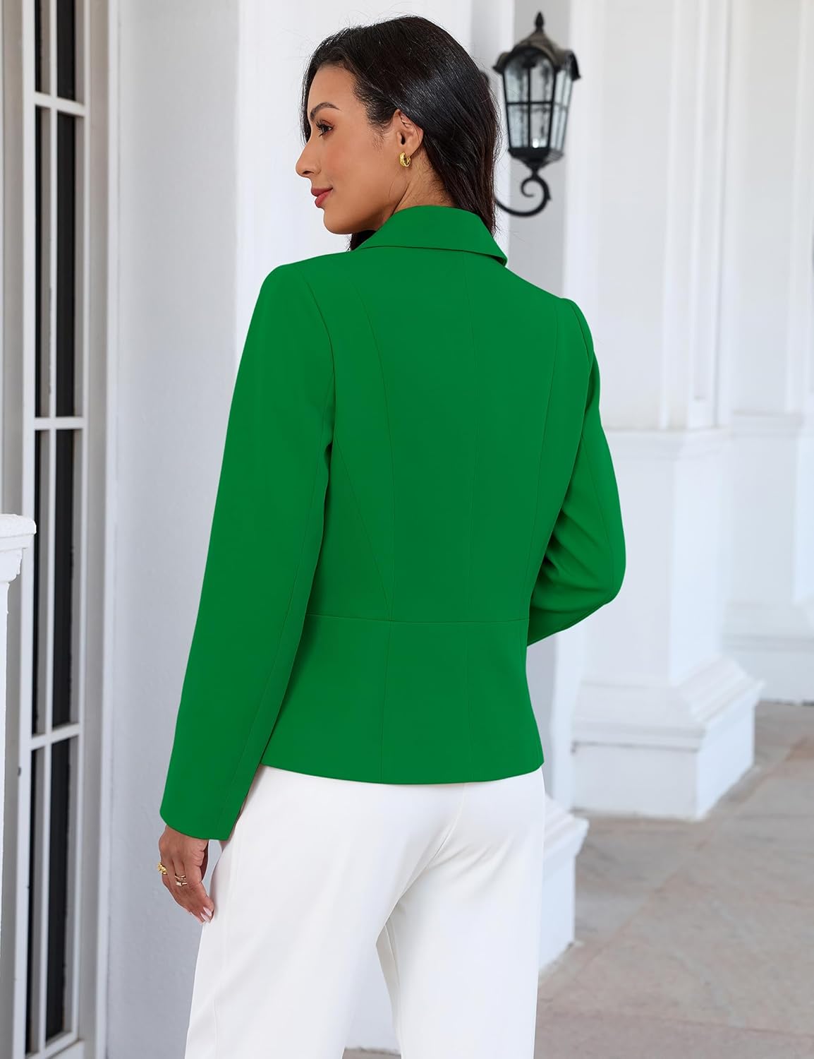 luvamia Blazers for Women Business Casual Long Sleeve Suit Jackets Professional Blazer with Pockets Work Office Outfits - Image 3