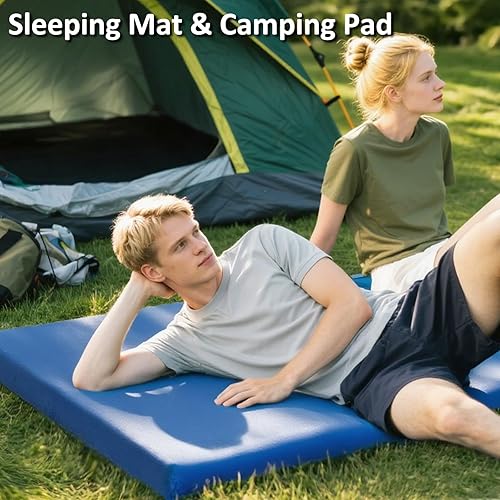 Miniatura 3 de Almohadilla gruesa para dormir de campamento, almohadillas de lana de cordero para adultos, tapete de dormir suave, almohadilla antideslizante para