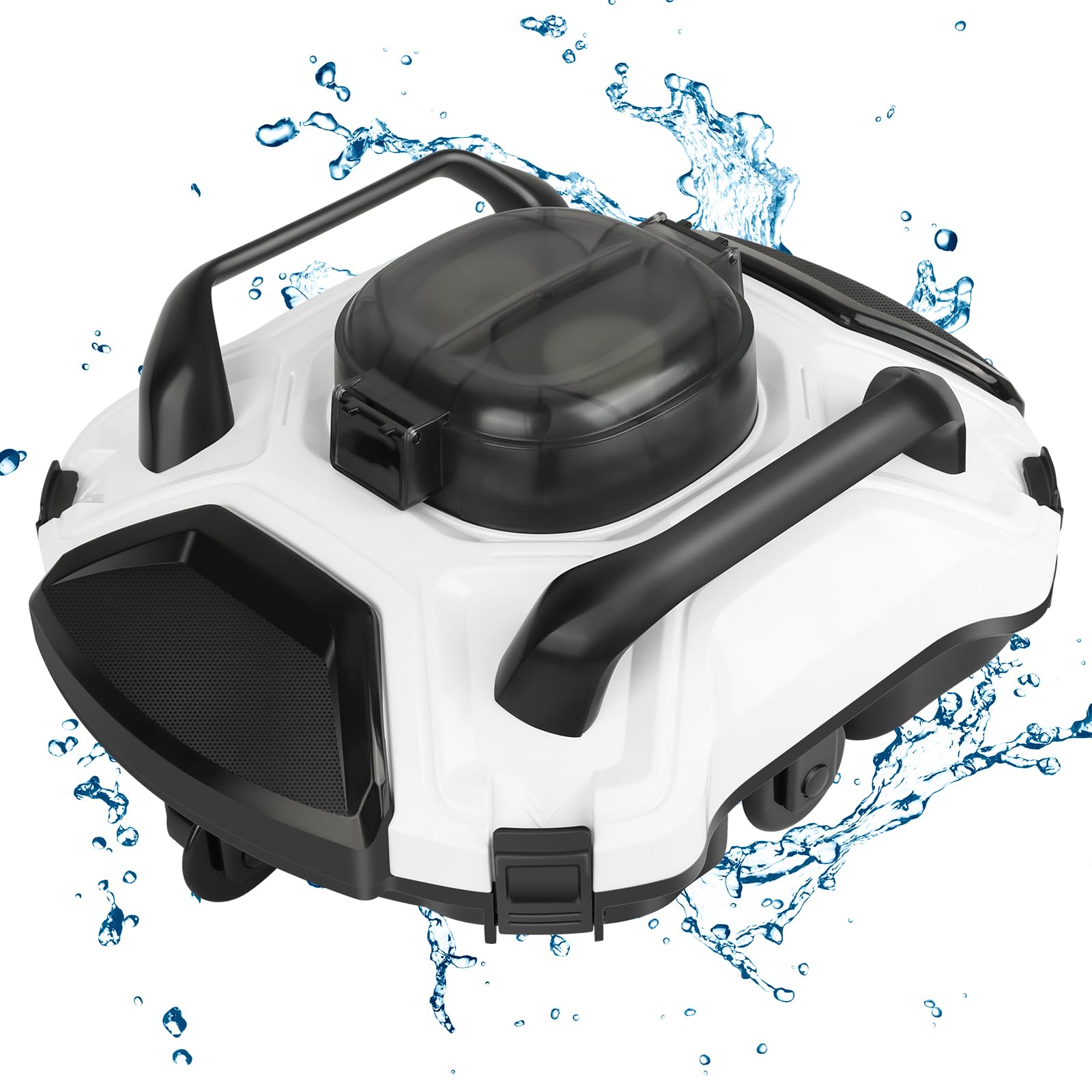 Nettoyeur de piscine robotique blanc