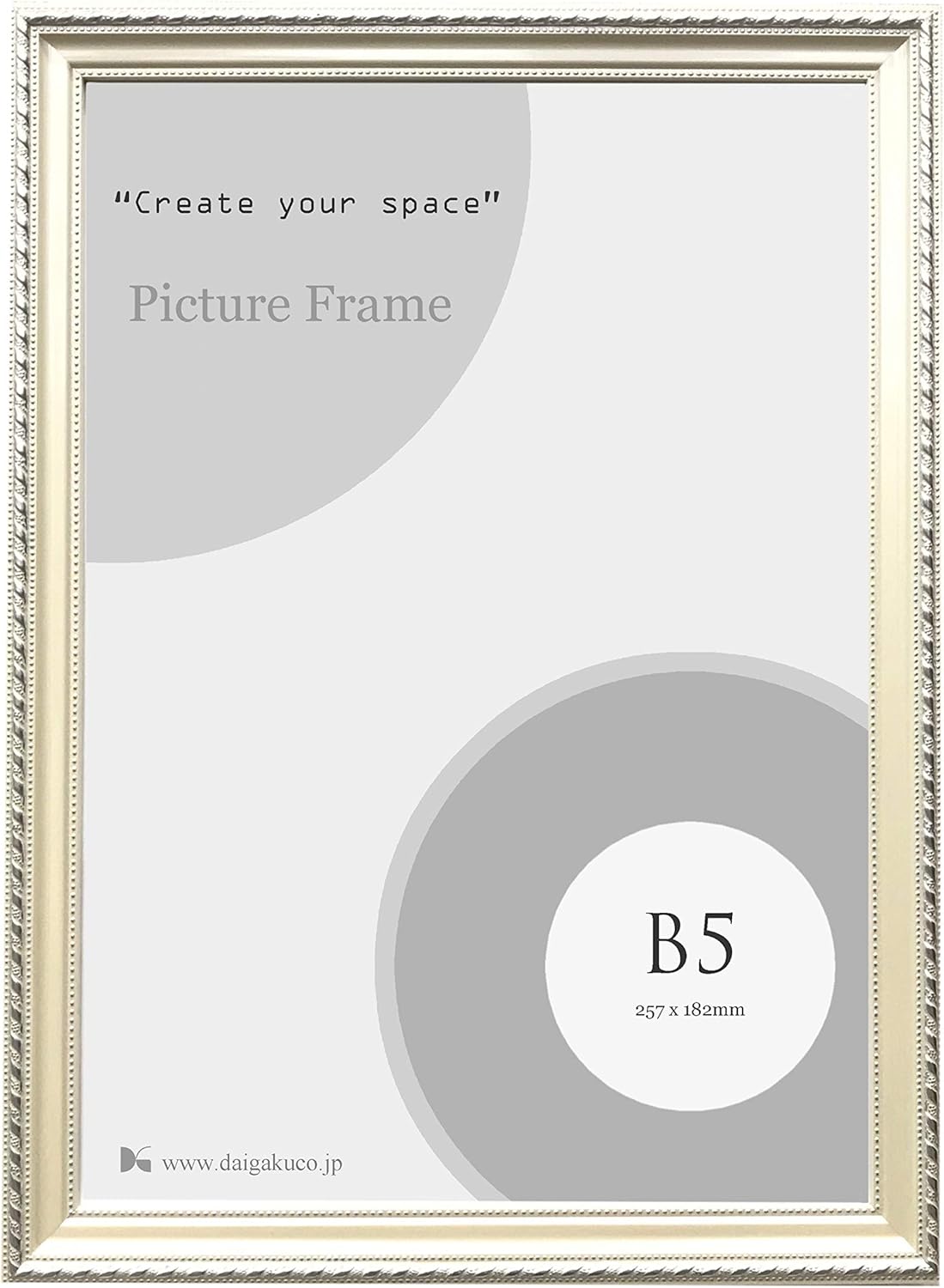 大額 Large OA-B5 Ivory 8131N, Product Size: 11.8 x 8.9 x 1.0 inches (300 x 225 x 25 mm), Material: Resin