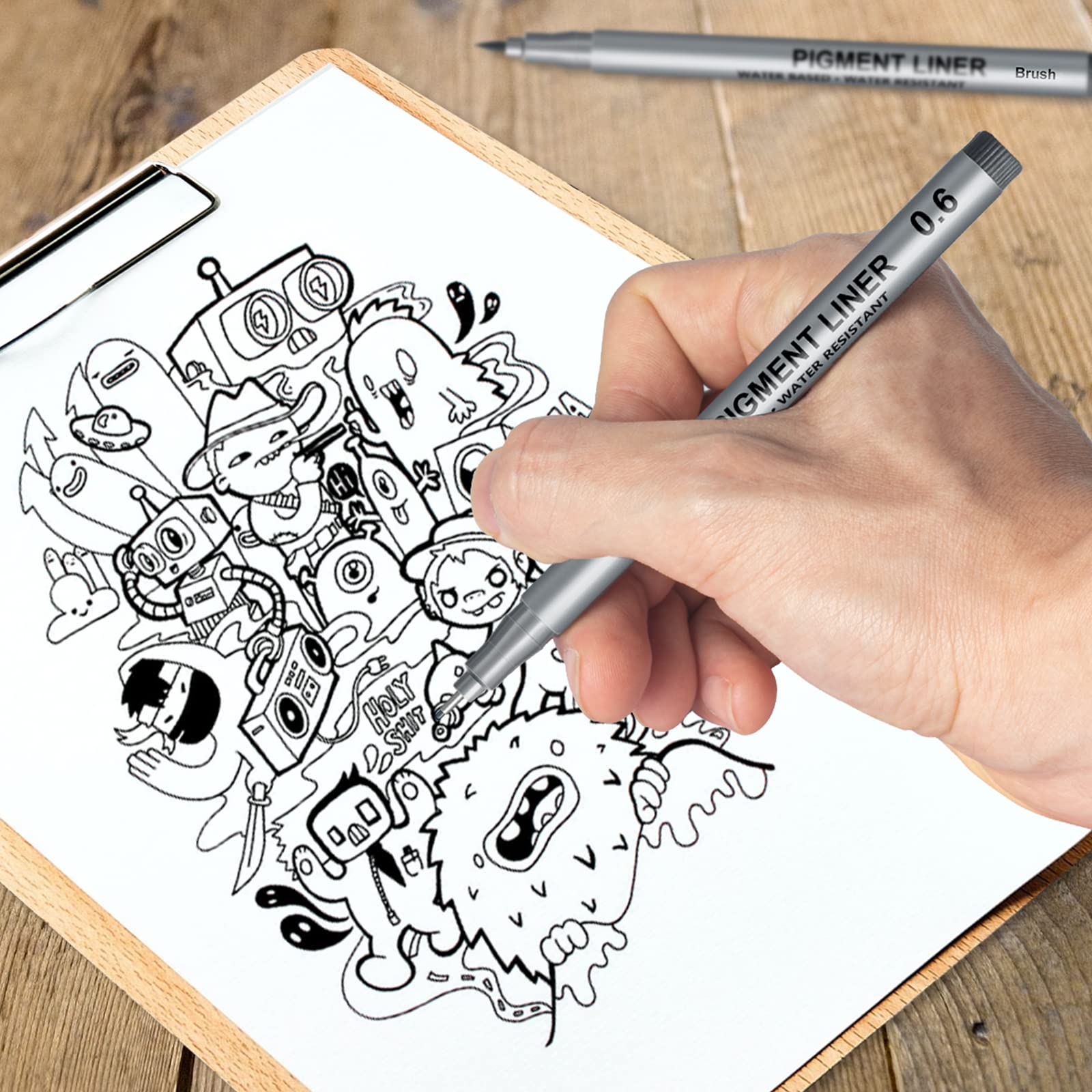 Set Di 9 Penne A Punta Fine Per Disegno E Calligrafia - Ideale Per Manga E Schizzi - Foto 12