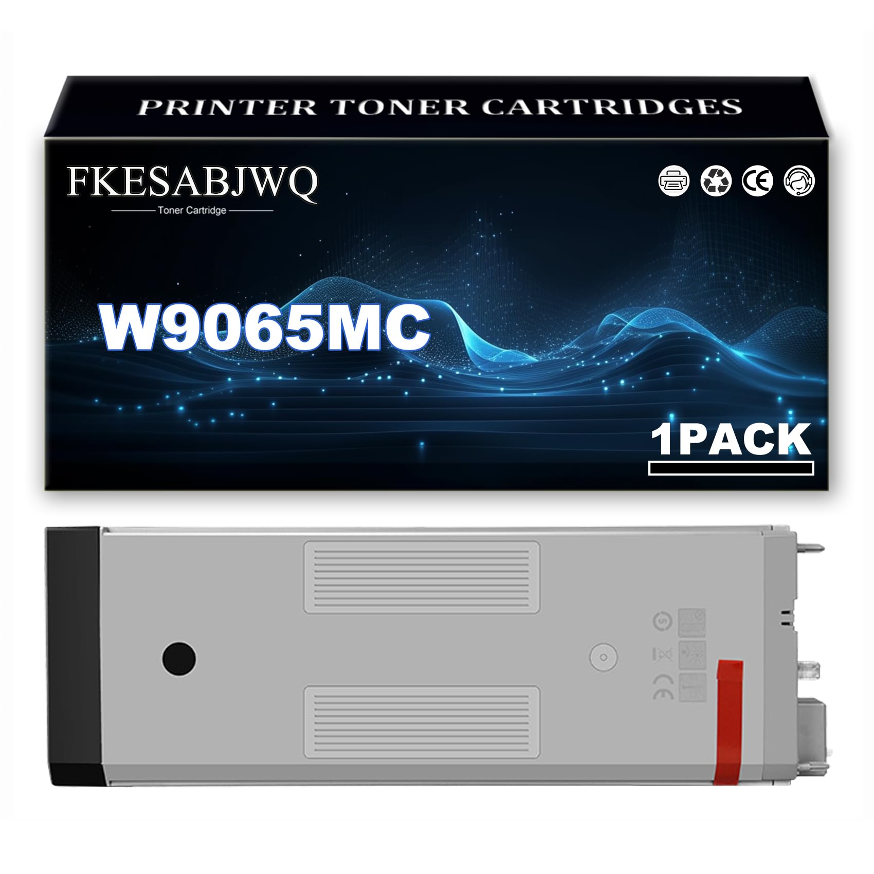 Cartuccia Toner Compatibile per HP E73130z E73135z E73140z E73130dn E73135dn E73140dn Stampanti, W9065MC Cartuccia Toner Ricambio | Alta Resa | 48000 Pagine,Black-1 Pack