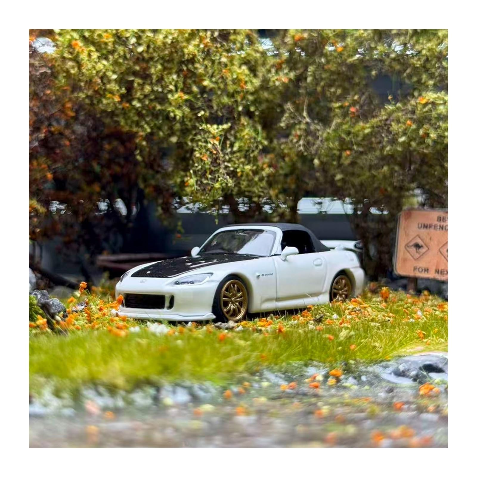 Metallo Scala Replica Modello Di Auto In Lega Gialla 1 64 Per Honda S2000 TYPE S MOTORHELIX Classic Miniature Vehicle Collection Hobby Veicoli Giochi Set(White)