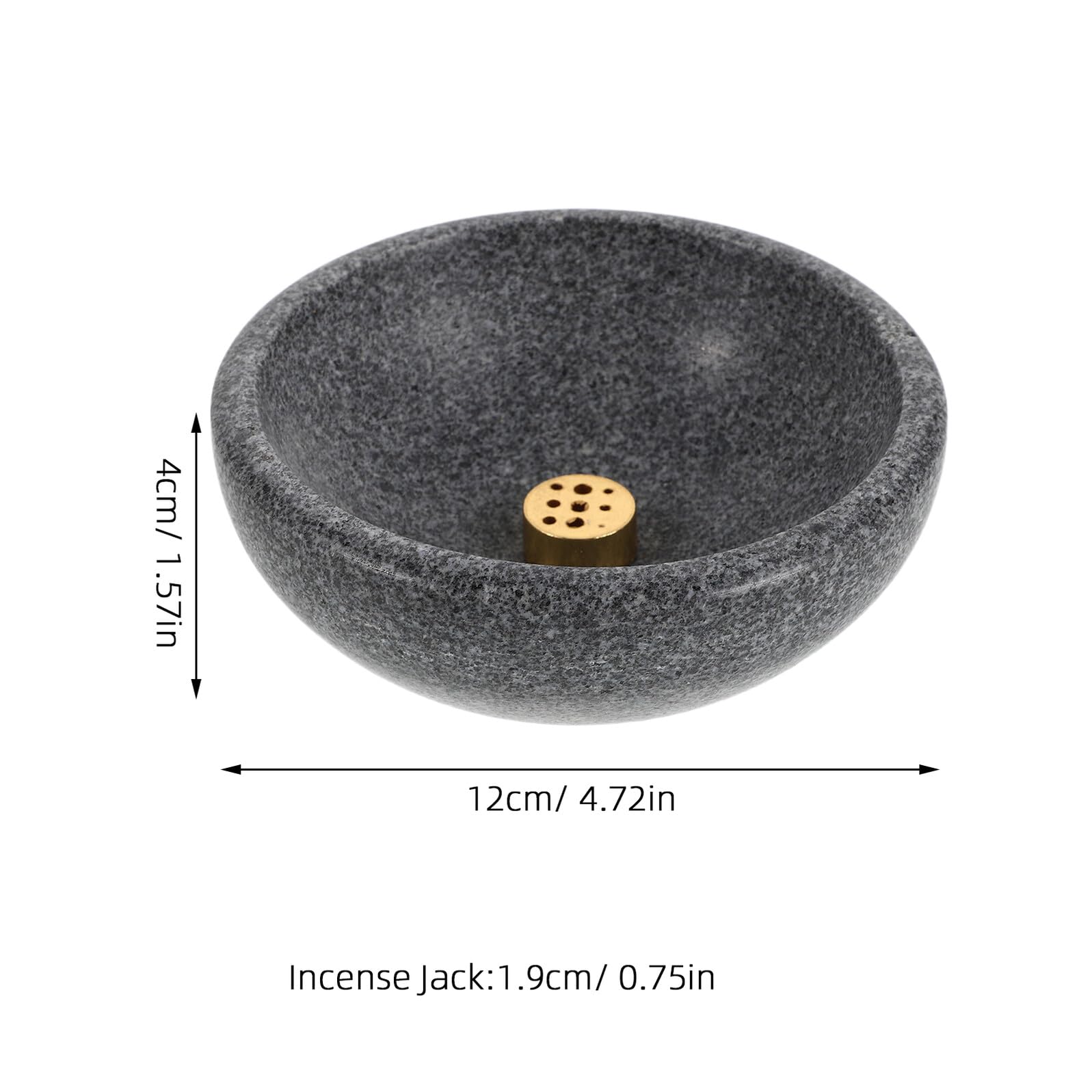 TOYANDONA Porta Incienso de Mármol Natural Latón, Purificador de Espacio Multifuncional para Meditación y Decoración Diseño Refinado y Empaque Elegante