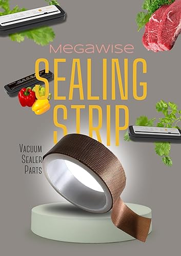 Miniatura 2 de MegaWise Tira de sellado de repuesto para sellador al vacío, barra de sellado resistente al calor de alta calidad para conservación hermética de