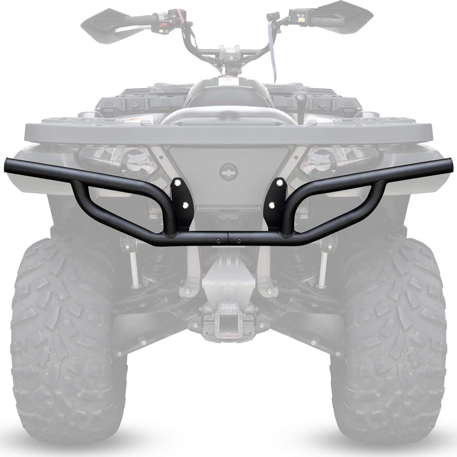 Steel Rear Bumper Brushguard for Polaris Sportsman 400 500 570 600 700 800 2002-2020 Accessories, Heavy Duty Steel Rear Brush Guard Back Guard Protector