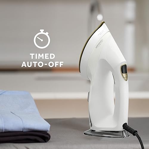 Miniatura 7 de Sunbeam EliteSteam - Vaporizador digital y plancha de 1700 W, suela de acero inoxidable, tanque de agua de 6.8 fl oz, vapor variable, calentamiento