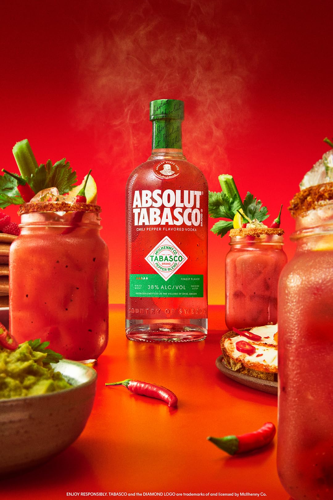 Absolut Tabasco Vodka 700 ml