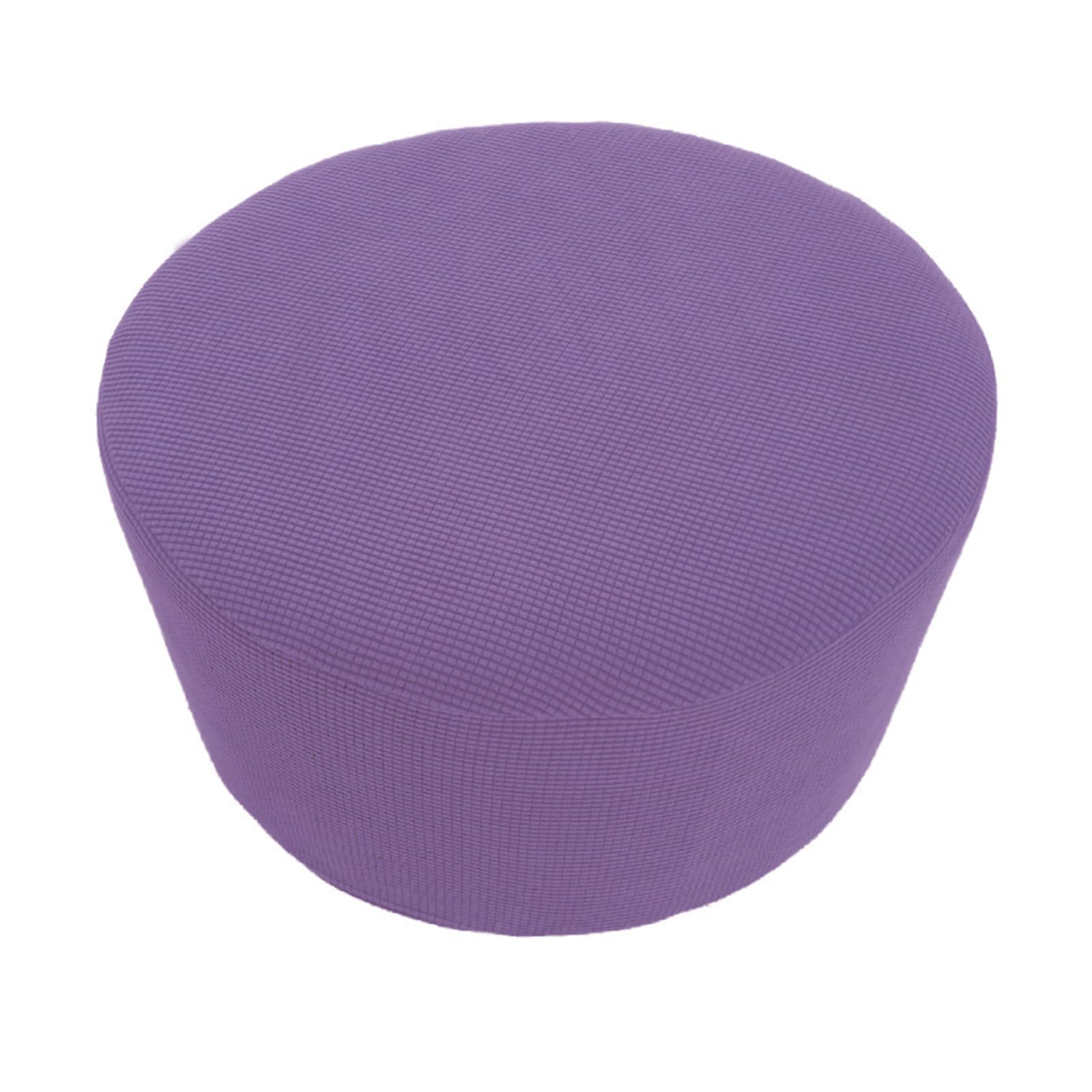 Buxuaaaa Ottoman Slipcover Easy Installation & Care Ottoman Covers Machine Washable Slipcover for Round Footstool