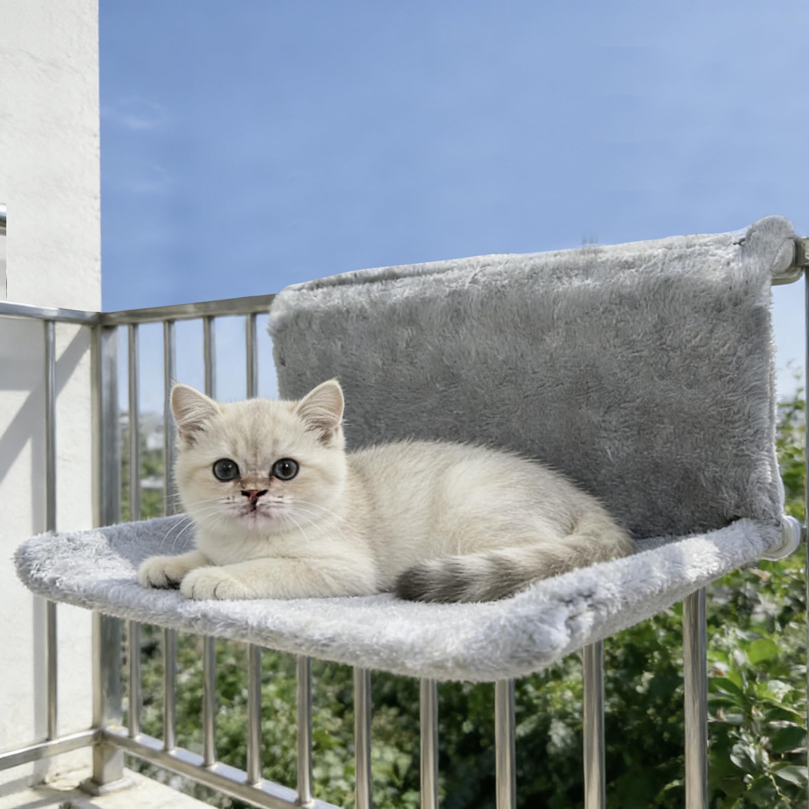Katzenbett für Heizungen Set Heizkörperbett für Katzenheizungsliege mit kuscheligem Plüschbezug Kuschelige Katzenheizungsliege Katzenhängematte Heizung Heizungsliege Katzen für alle Heizkörper