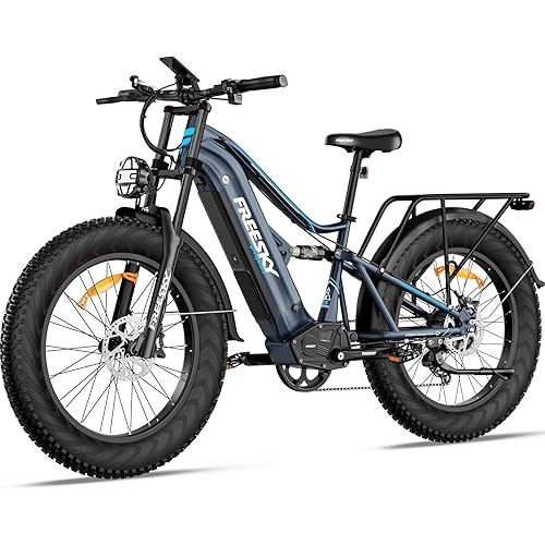 FREESKY 2500W BAFANG Motor Electric Bike for Adults, 48V 30Ah Samsung Cells Removable Battery Ebike 120 Miles, 38+MPH, 26" Fat Tire Dirt All-Terrain Mountain E Bike, Full Suspension, UL 2849 Certified