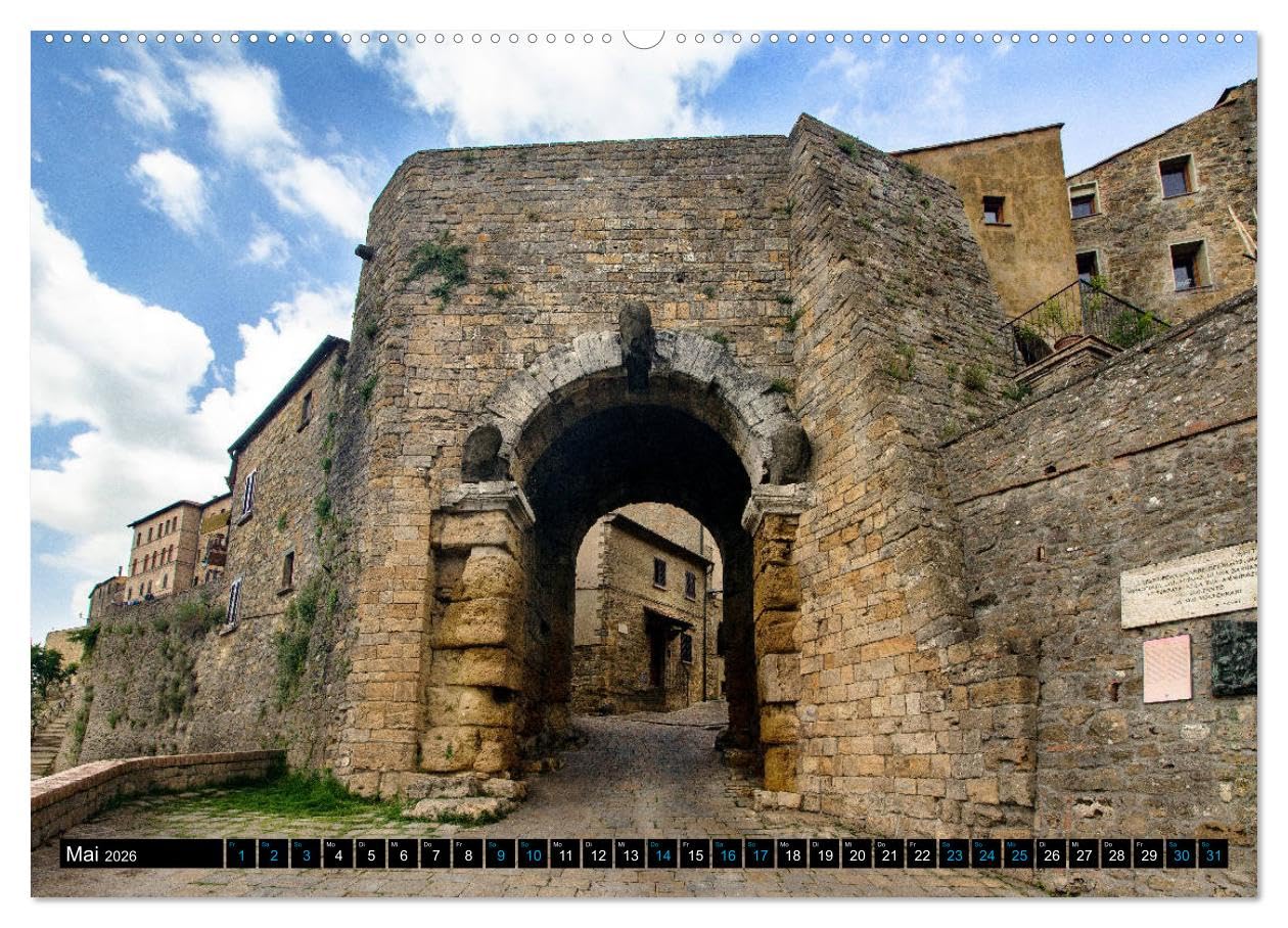 Die Etrusker – Hochkultur im antiken Italien (hochwertiger Premium Wandkalender 2026 DIN A2 quer), Kunstdruck in Hochglanz: Entdeckungsfahrten in der ... - Vetulonia - Roselle (CALVENDO Orte)