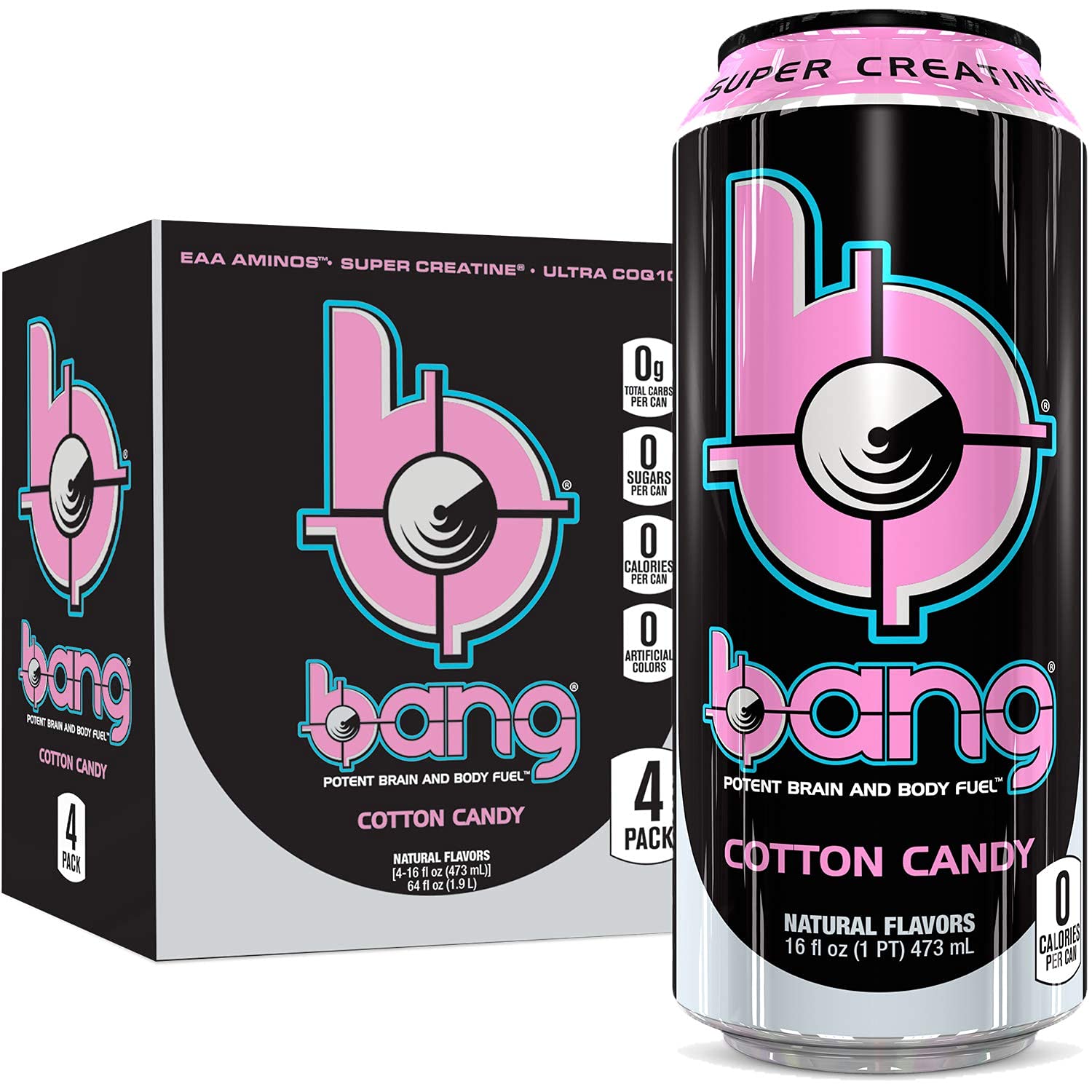 Buy Bang Energy 2 pack Bang Cotton Candy Energy Drink, 0 Calories