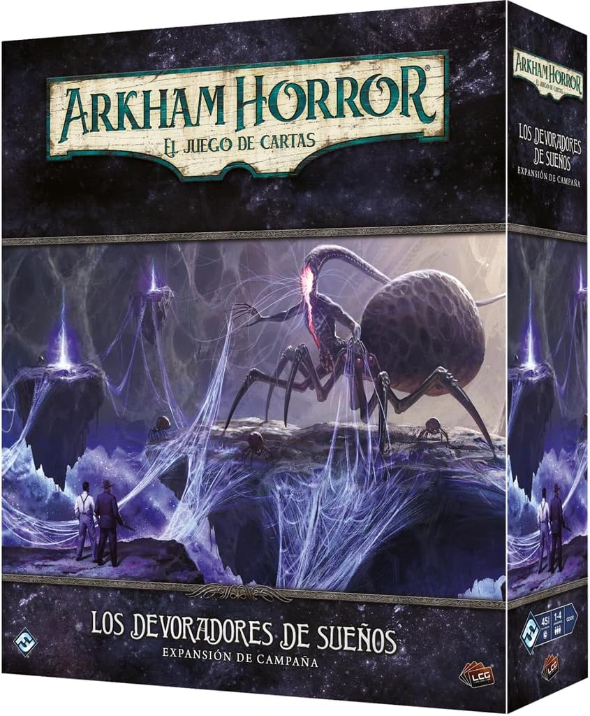 Fantasy Flight Games Aarkham Horror LCG Dream Eater Campaign Expansion Card Game from 14 Years 1 to 4 Players 30-120 Minutes Per Game Spanish