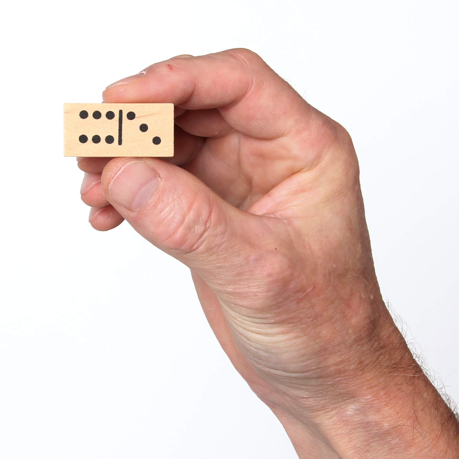 Bartl 101824 - Jeu traditionnel Mikado et Domino dans une boîte en bois pratique avec couvercle coulissant - 19,5 x 9 x 3 cm