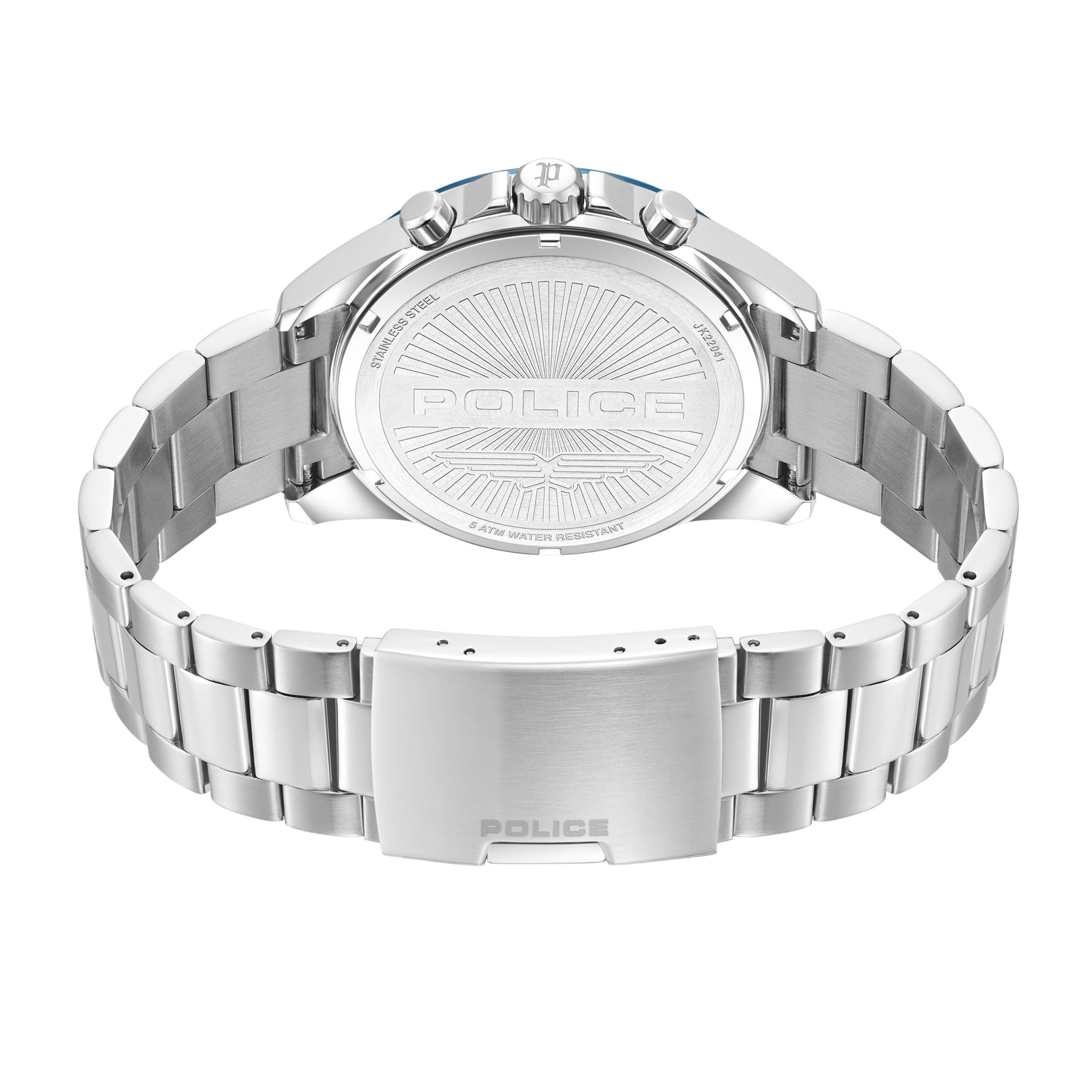 Police - Montre Fonction Motion - Quartz Mouvement de Montre - Largeur du boîtier: 45 mm - Acier Inoxydable - 5 ATM