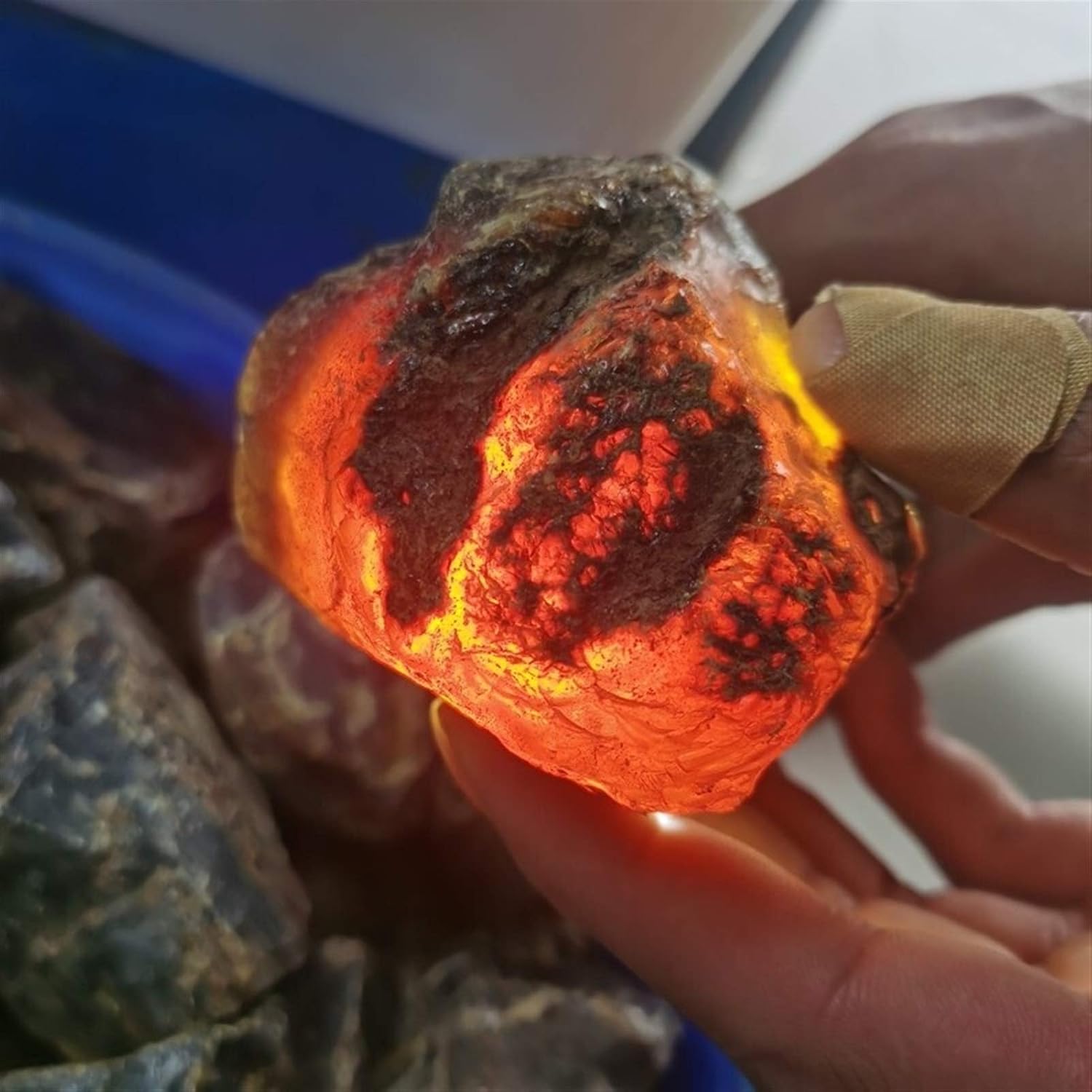 50-500g Natural Amber raw Stone Crystal Rough Rock Mineral specimens Home Decor(About 50g)
