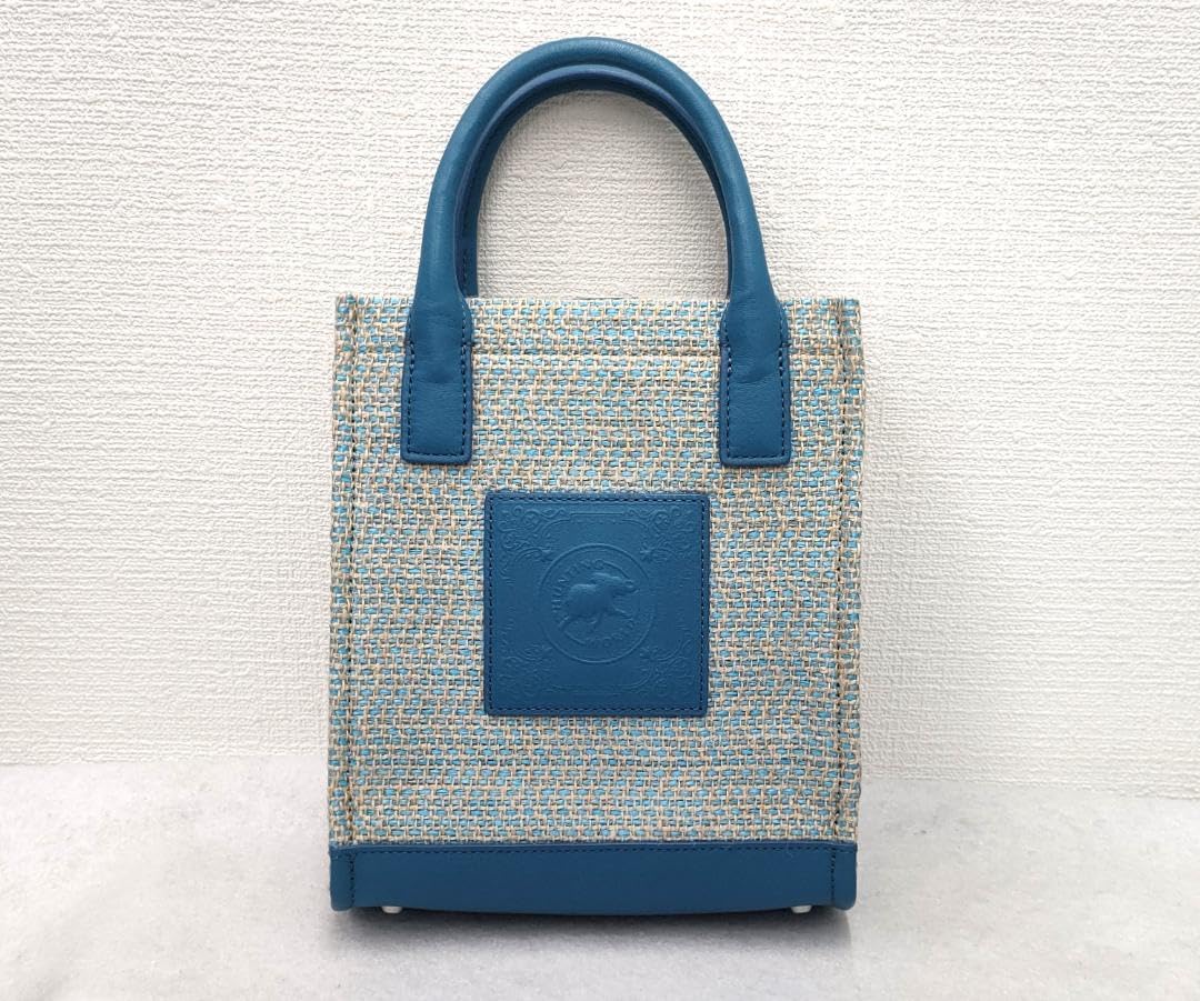 希少 美品✨️ ハンティングワールド かごバッグ エレファント ブルー系 希少 美品✨️ ハンティングワールド かごバッグ エレファント