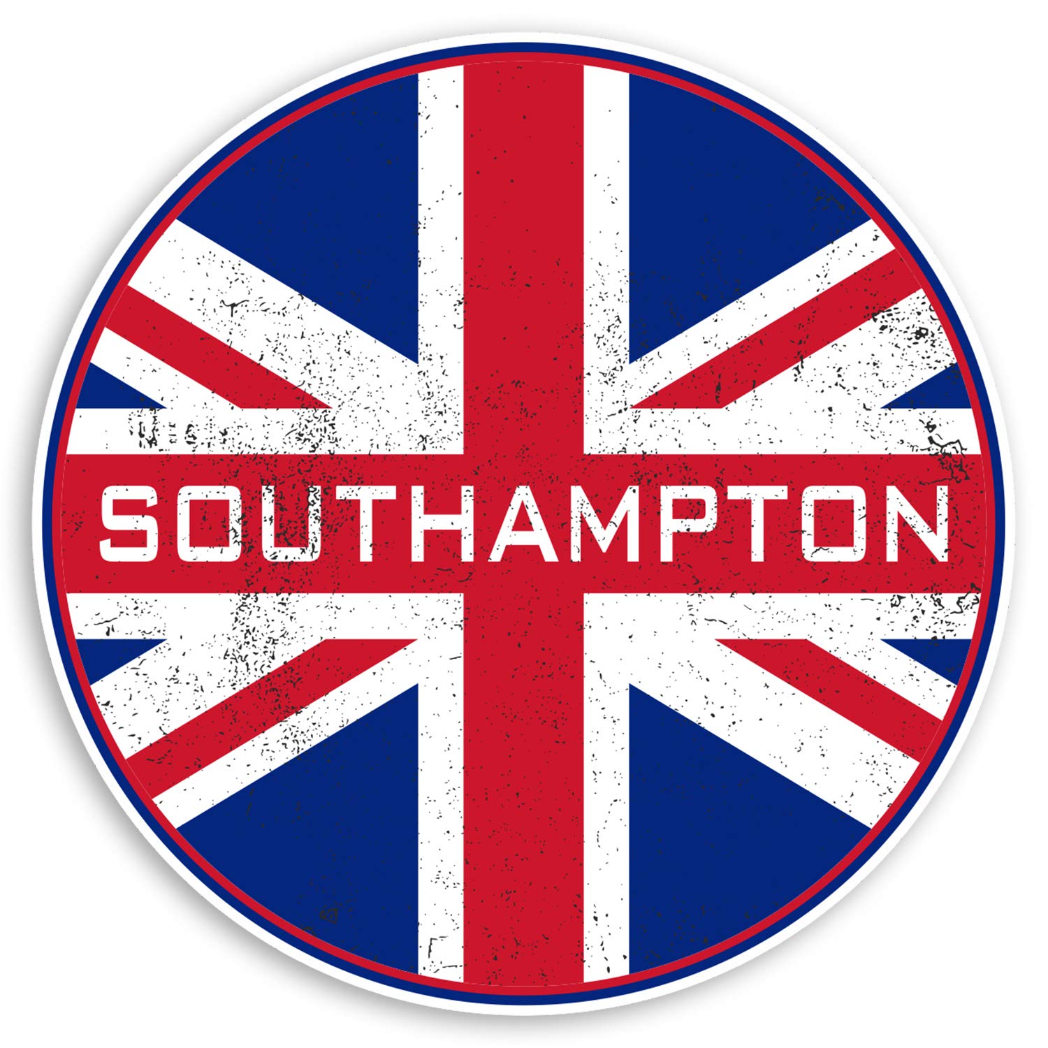 Destination Vinyl Ltd Multi 2 X 10Cm Southampton England Vinyl Stickers Britain Flag Luggage Sticker #30308 (10Cm Wide)