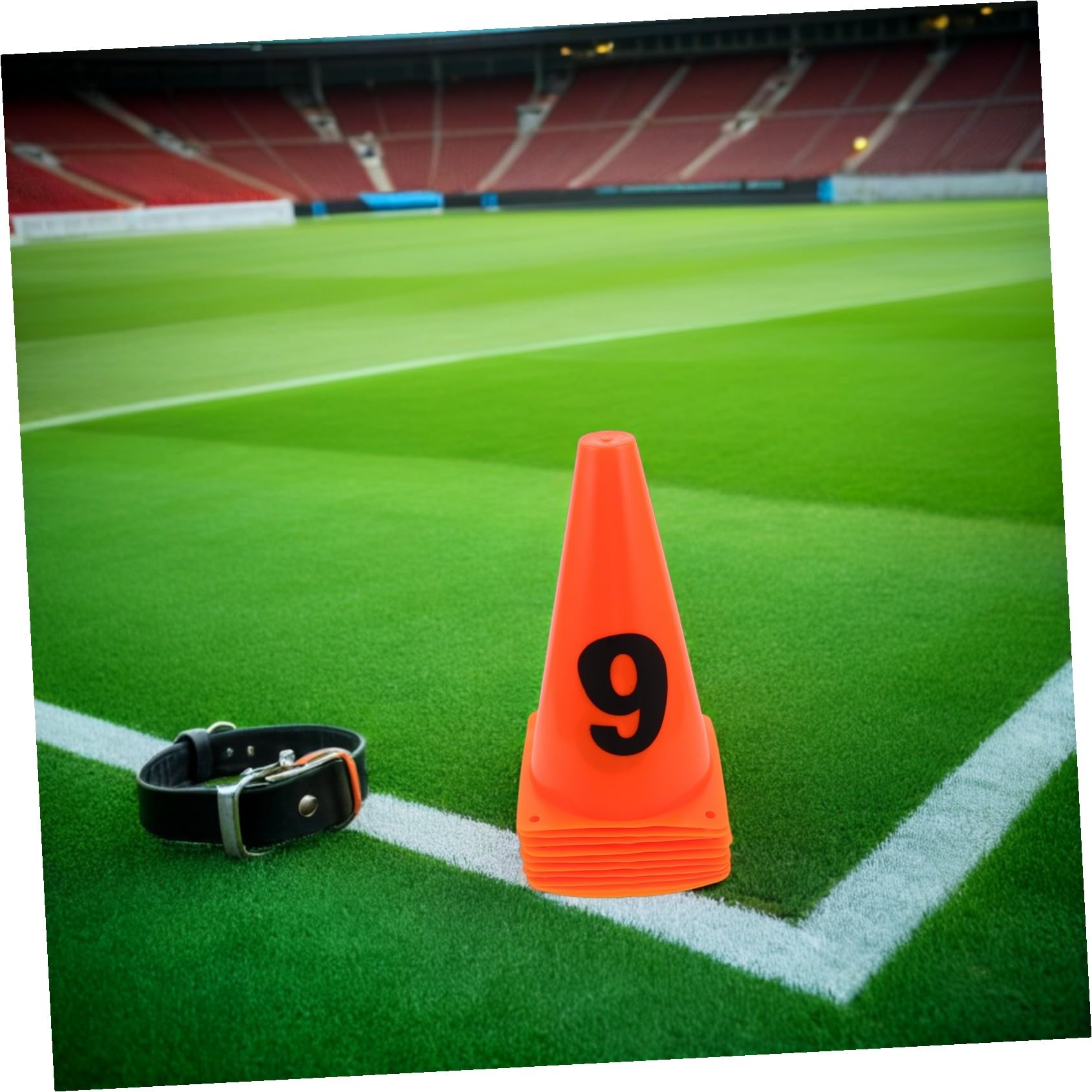 10 Unidades De Conos De Práctica Pequeños con Forma De Cilindro con Logotipo De Entrenamiento De Fútbol ​​Equipo De Entrenamiento De Agilidad para Fútbol ​​Conos Deportivos De