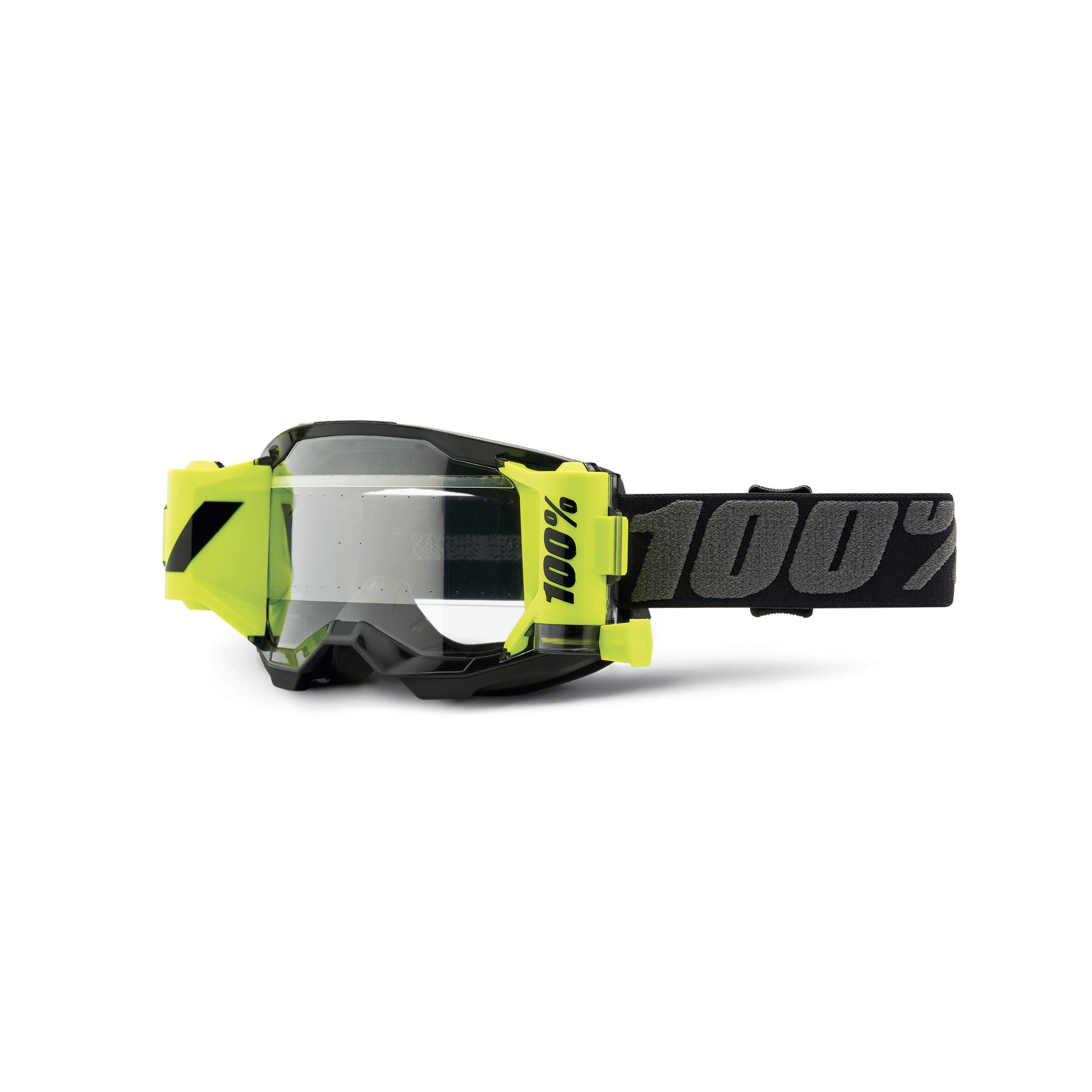 100% MX | MTB Goggles - Strata-2 FORECAST Roll-Off System (BLACK)