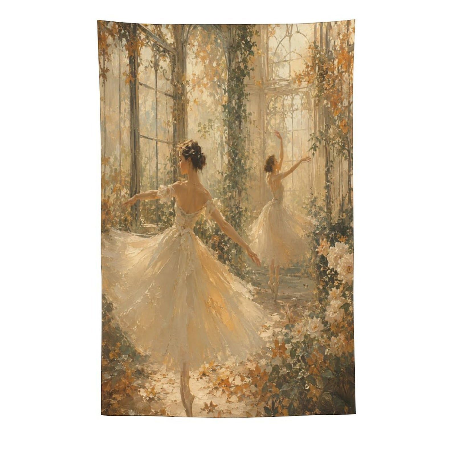 H3B8U2Y5 Ballerina Sunlit Conservatory Wall Tapestry, Room Divider