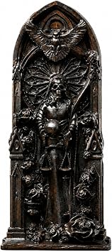 Santa Muerte Goddess Statuette, Holy Death, for Home Altar, Religious Statue, Wicca, Statue, Witches, Wooden Home Decoration Black
