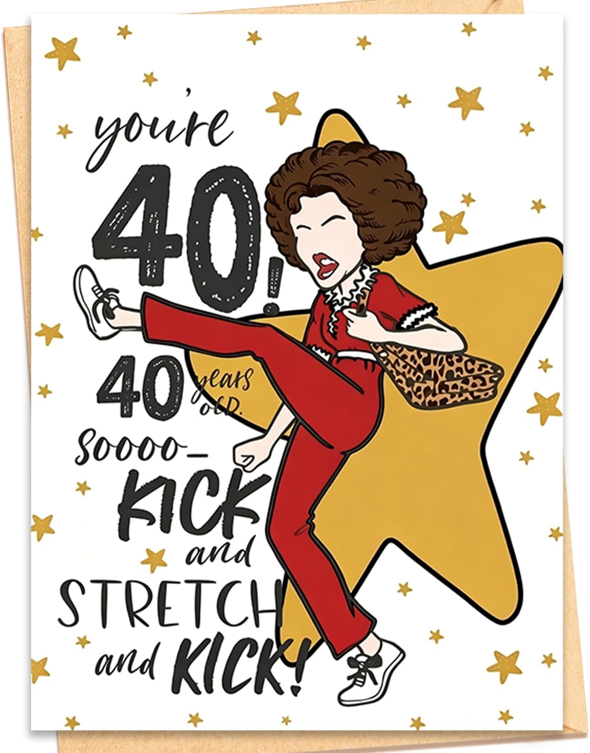 Happy 40th Birthday Card for Women, Funny 40 Year Old Gifts to Celebrate Her Turning 40 Milestone, Ideal Addition to Your 40th Birthday Decorations and Party Supplies