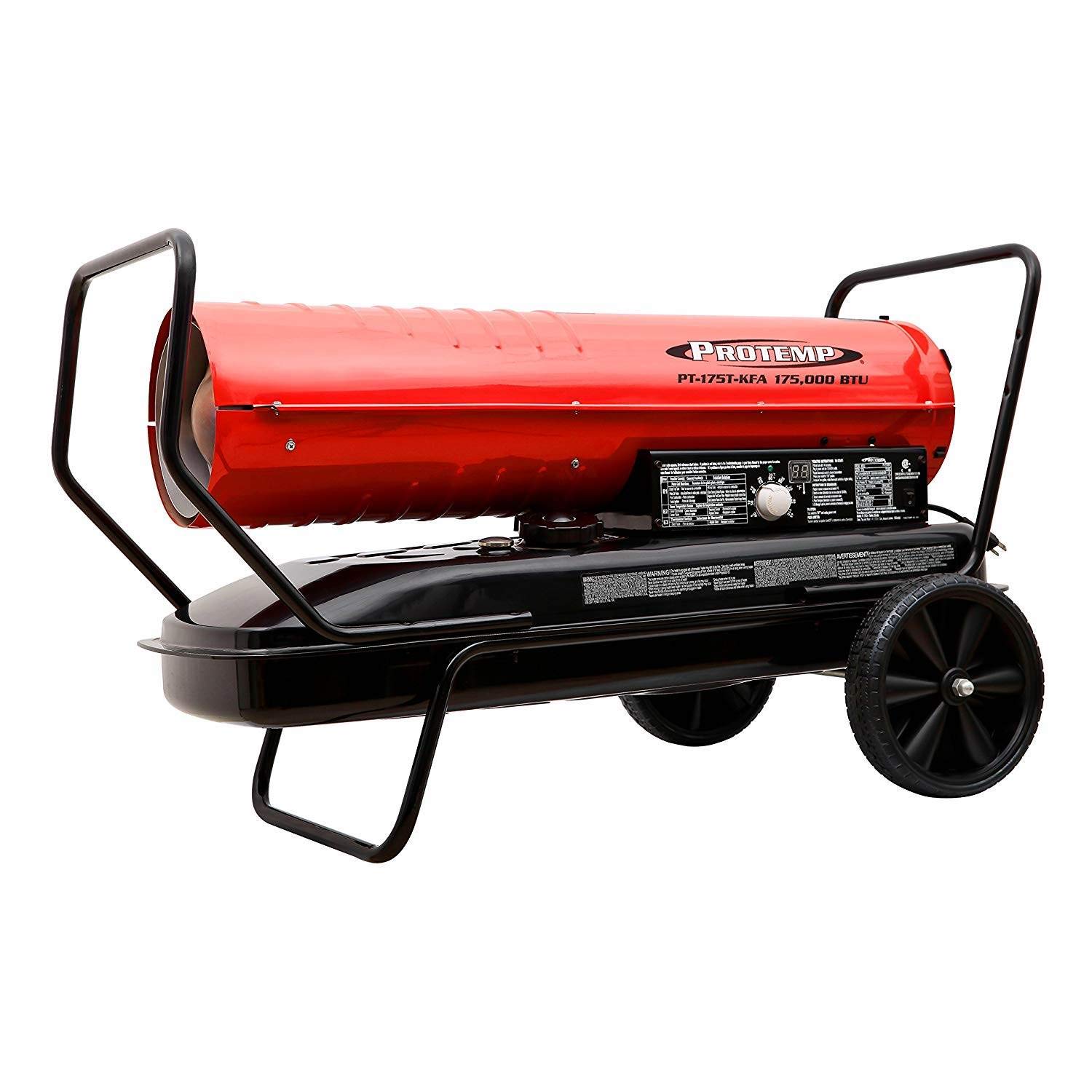 Protemp 175,000 BTU Kerosene Diesel Forced Air Heater, Thermostat, Outdoor, Garage, Barn, Workshops