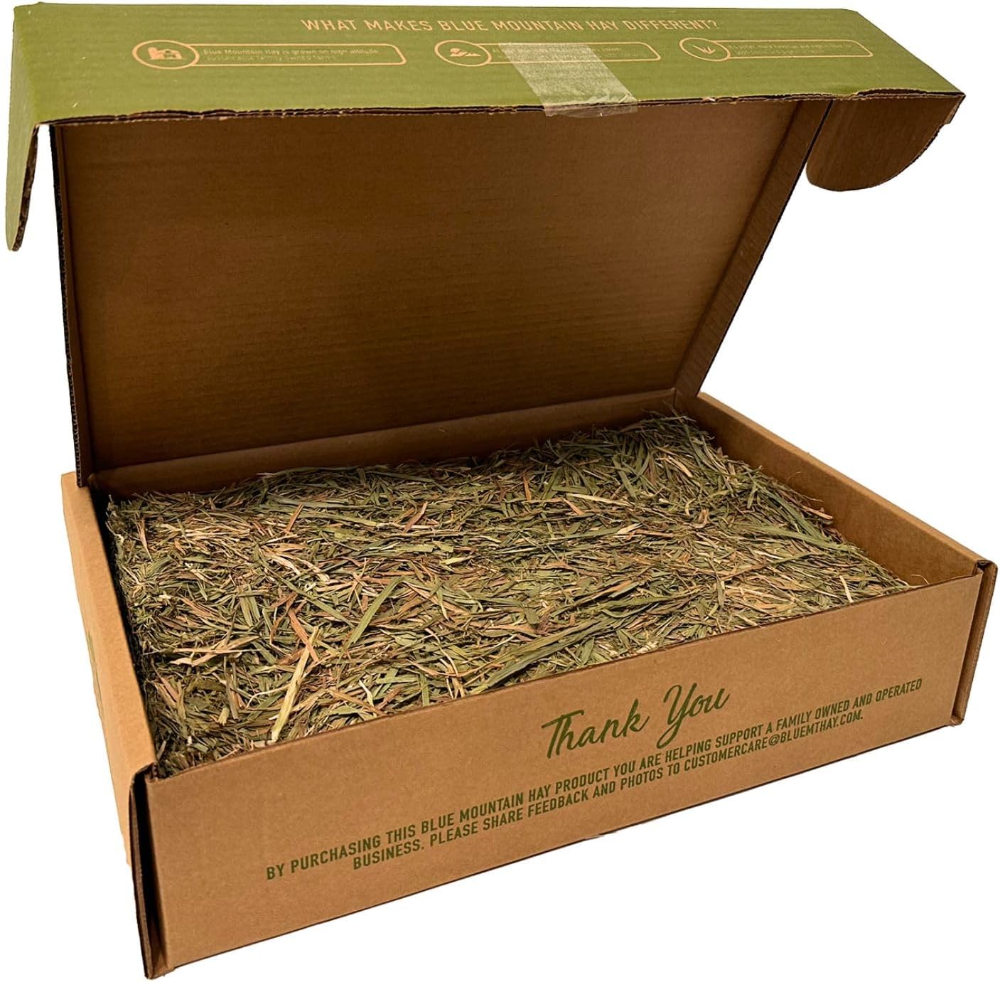 Blue Mountain Hay Fresh Timothy Hay High Altitude Easy Flake Feed (5 lb), High Fiber Nutrition for Digestive Health, Soft Leafy Texture, Fresh Pet Forage for All Ages