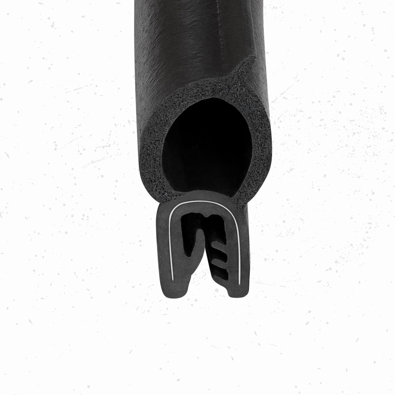 Vertical Bulb Trim Seal Bulb Diameter: 0.5" Grip Range: 0.039" to 0.14" | Trunk, Boot, lid, Hood, Hatch Rubber (5 Feet)