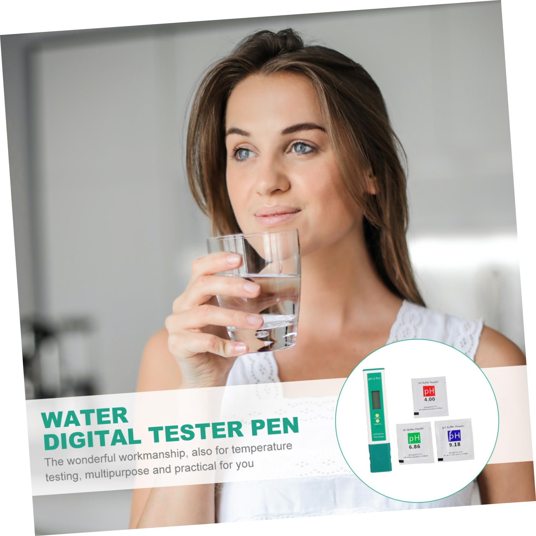 Ciieeo Testatore Digitale Acqua Per Temperatura Testatore Di Qualità Acqua Digitale Del Ph Per Potabile e