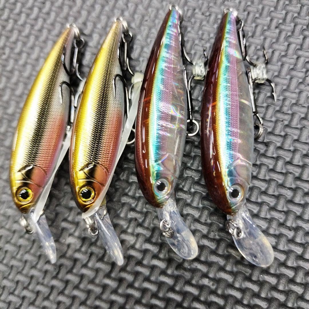 バスミノー60mm、フローティングミノー4本