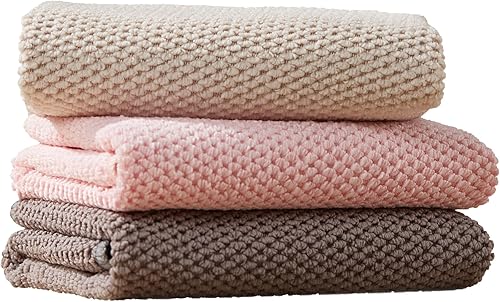 JOYMOOP Paño de limpieza de microfibra, paño suave y absorbente, paño de limpieza multiusos, trapos de limpieza altamente absorbentes, sin pelusas,