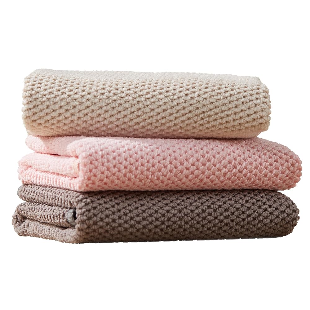 JOYMOOP Microfiber Cleaning Cloth, Soft Absorbent Cloth, Multi-Purpose Cleaning Cloth, Highly Absorbent Cleaning Rags, Lint-Free, Streak-Free Cleaning Cloths for Kitchen Home Office-3Pcs