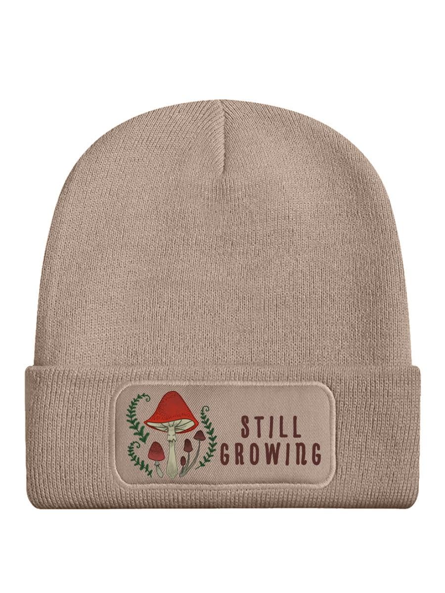 Grindstore Unisex Cream Still Growing Mushrooms Beanie