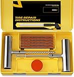 Tire Repair Kit with Plugs Fix Punctures & Plug Flats with Ease - Heavy Duty Flat Tire Puncture Repair Kit for Car, Motorcycle, ATV, UTV, RV, Trailer, Tractor, Jeep, Etc