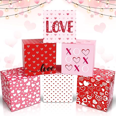 Delightful 6-Piece Valentine's Day Party Decoration Box Kit