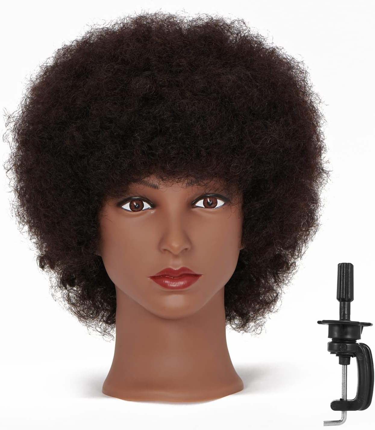 Hairingrid Mannequin Head African American with 100 Human