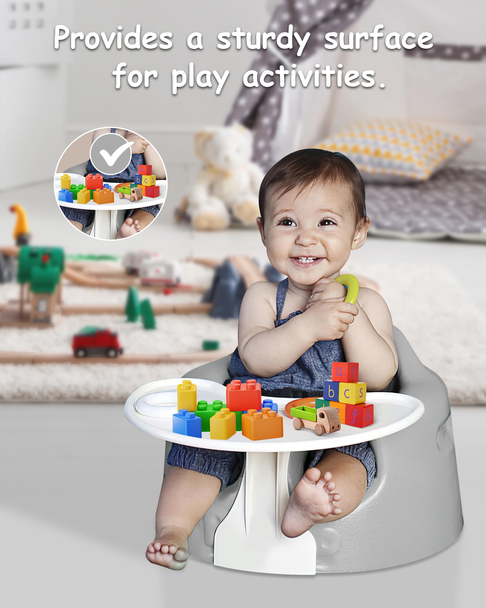 Accessorio vassoio compatibile con sedile da pavimento Bumbo