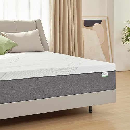 Miniatura 8 de Novilla Colchón tamaño Queen, colchón de espuma viscoelástica de gel de 10 pulgadas para comodidad de felpa, alivio de presión, certificado