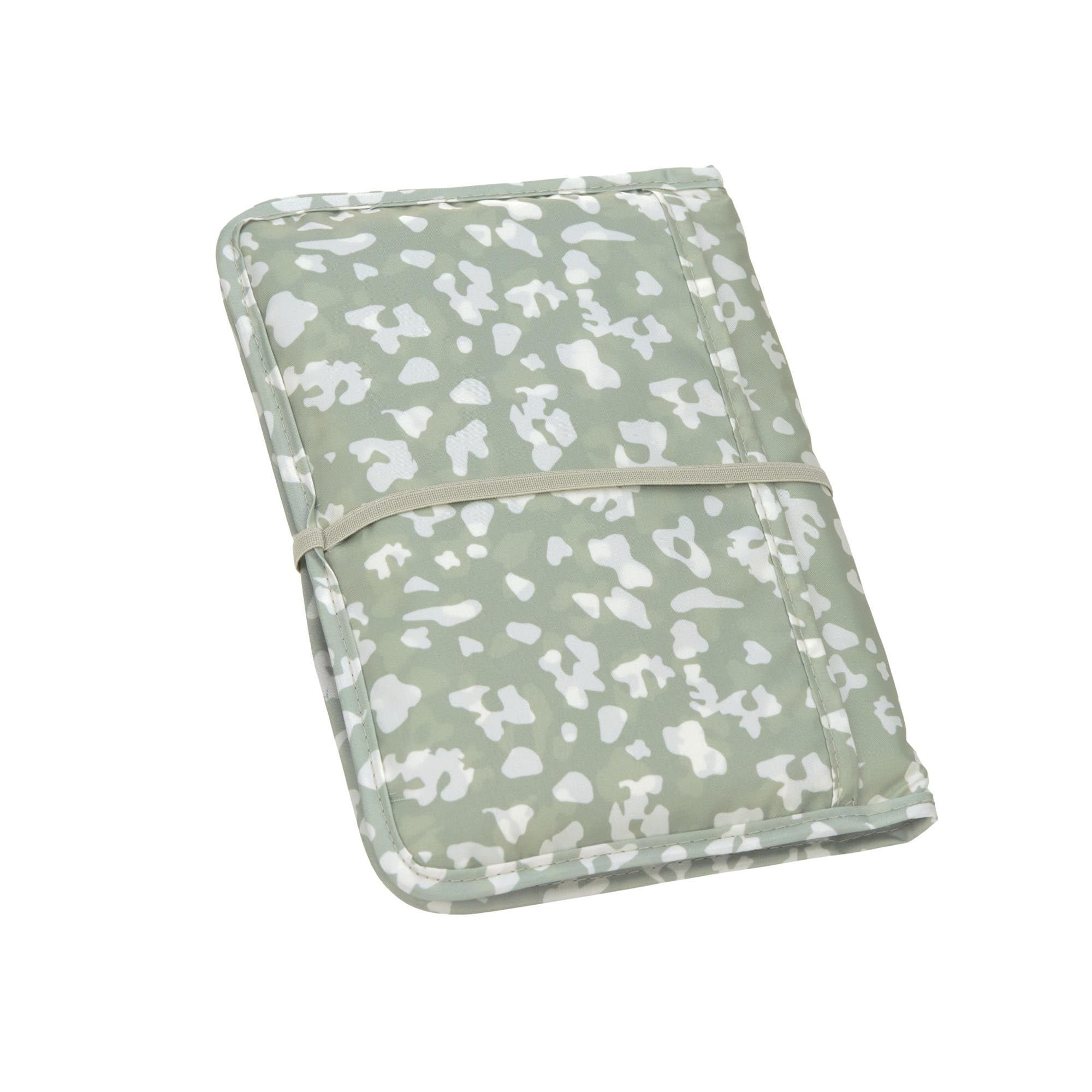 LÄSSIG Baby Sac à couches avec matelas à langer, y compris compartiment pour lingettes humides pour les déplacements/Changing Pouch Leo light khaki