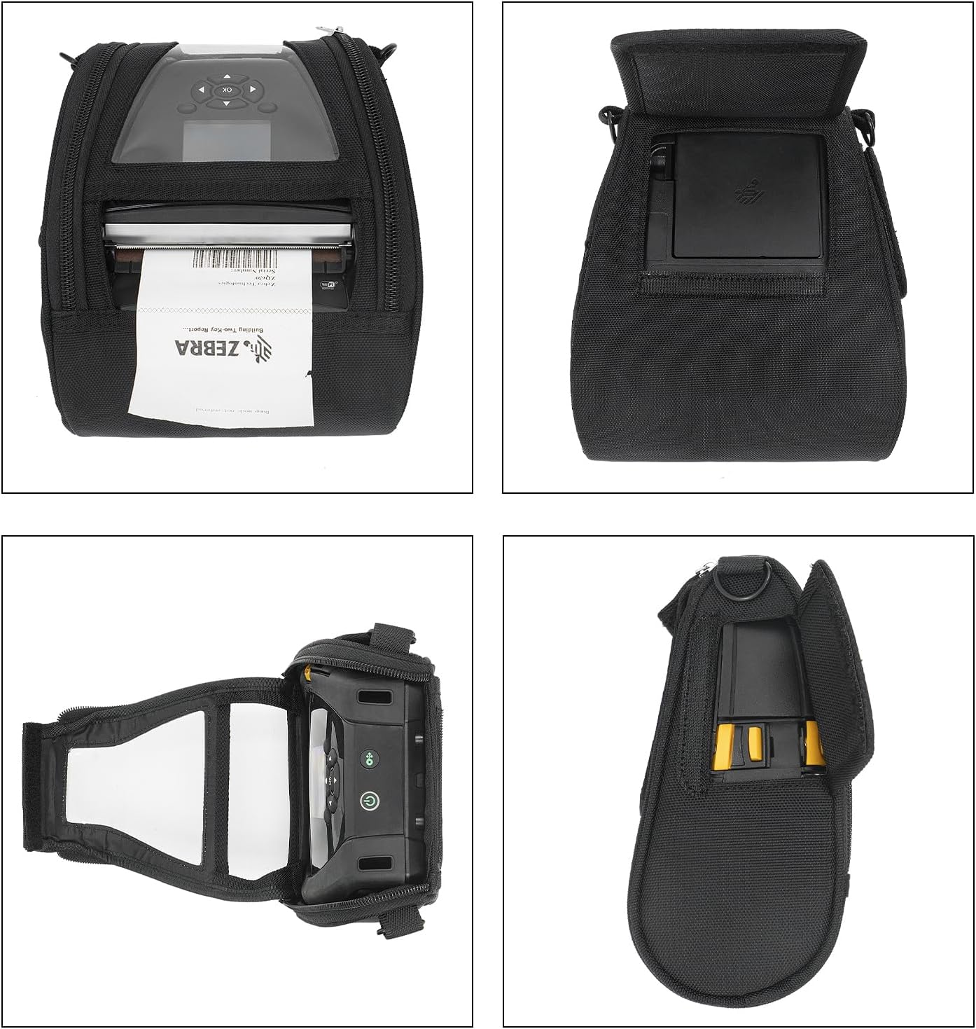 Durable Carrying Case with Shoulder Belt Holster for Zebra ZQ630 & QLN420 Thermal Label Printers