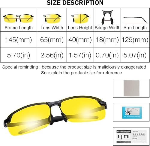 Miniatura 3 de YIMI Gafas de sol fotocrómicas polarizadas para hombre, para deportes al aire libre, conducción y ciclismo, antideslumbrante, UV400, gafas ligeras