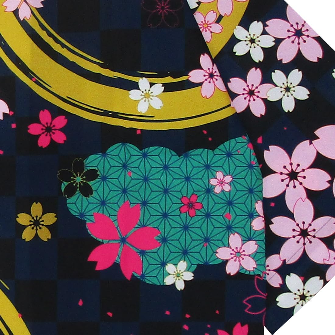 Happi.Tokyo] ロングはっぴ #02 桜柄（法被・ハッピ・半被）｜祭り