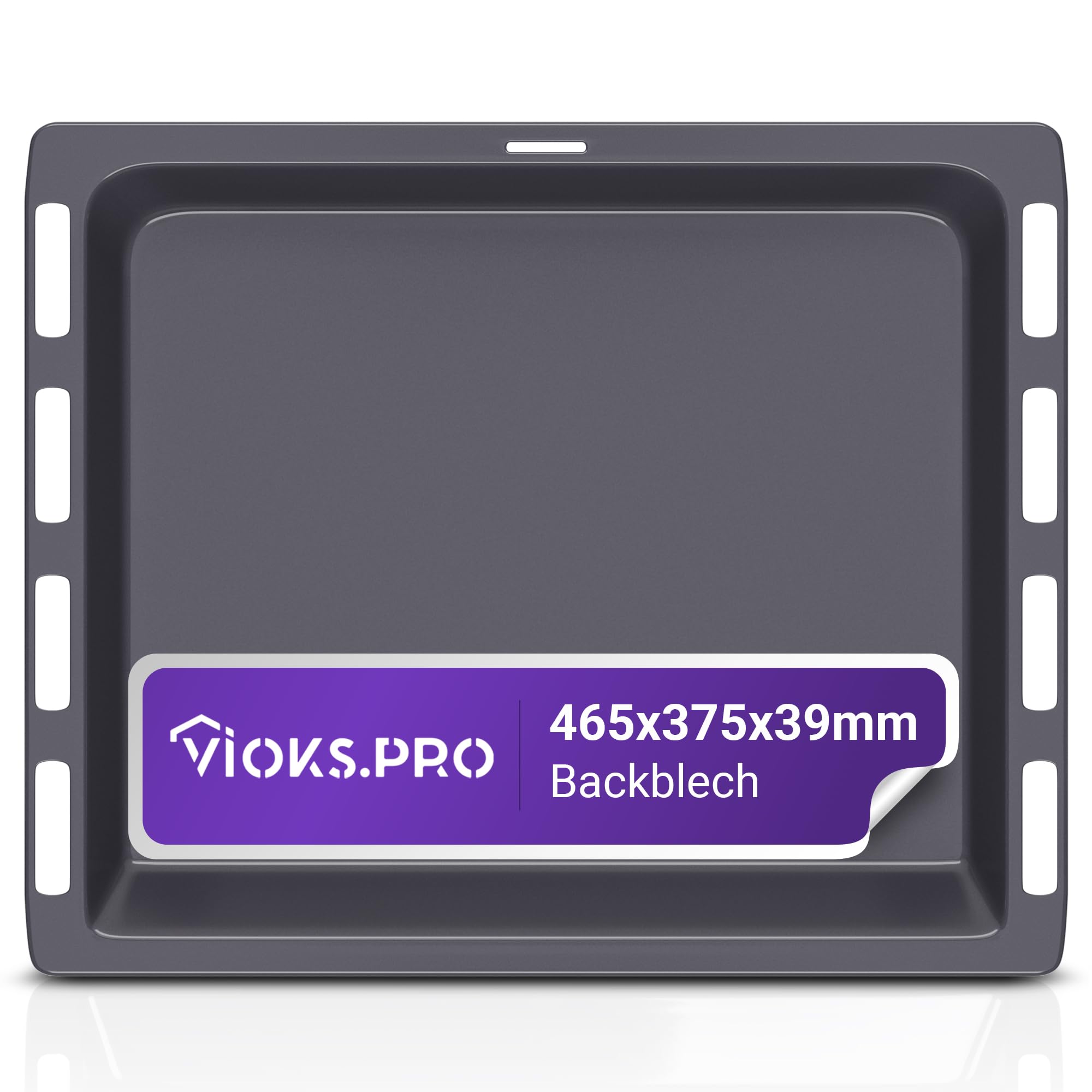 Tiefes Backblech 465x375 x39 mm Ersatz für Siеmens Bosch 00574912 | Fettpfanne Emailliert, Blech Ausziehbar, für Backofen