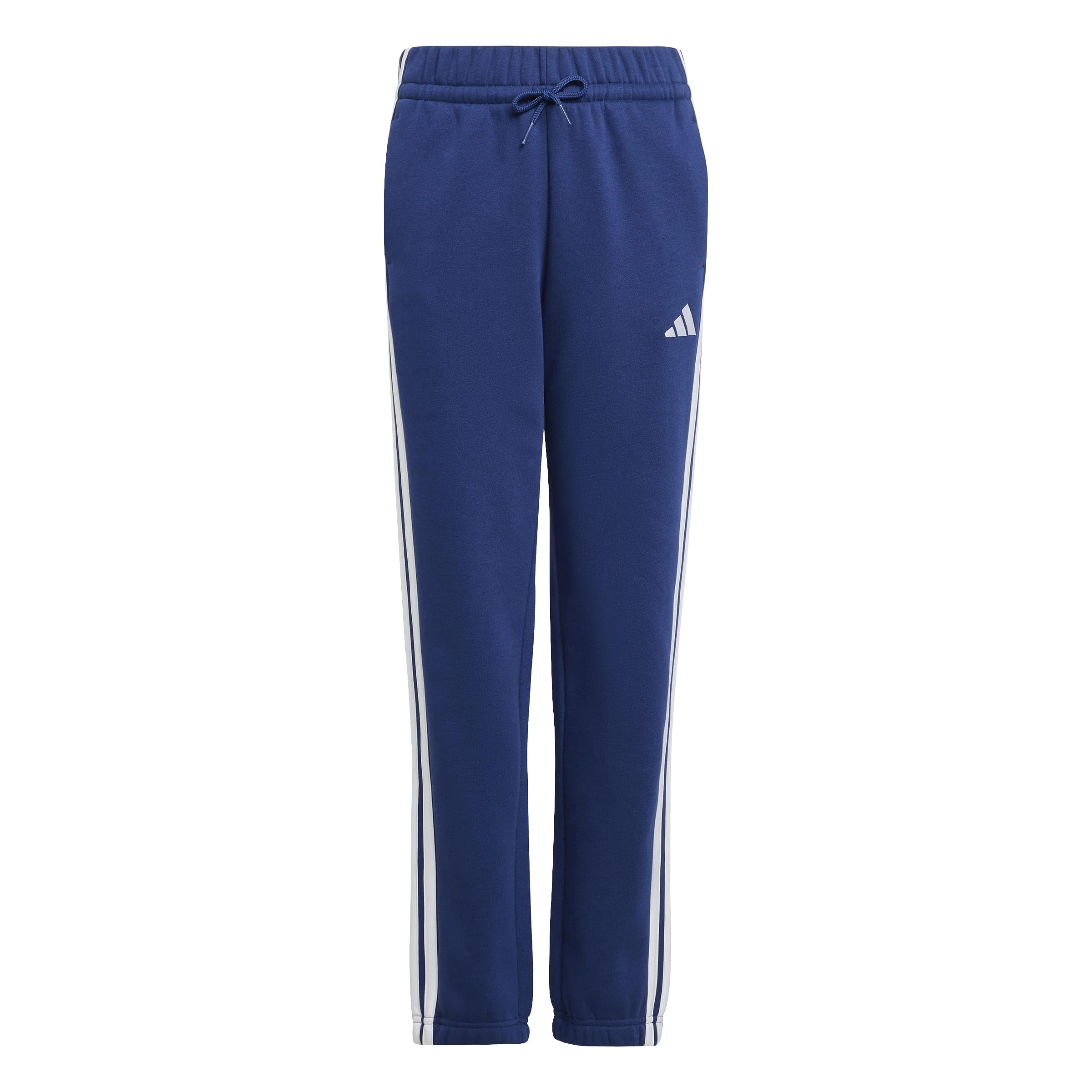 adidas Unisex Kids Essentials 3 Stripes Pants, Dark Blue/White, 9-10 Years