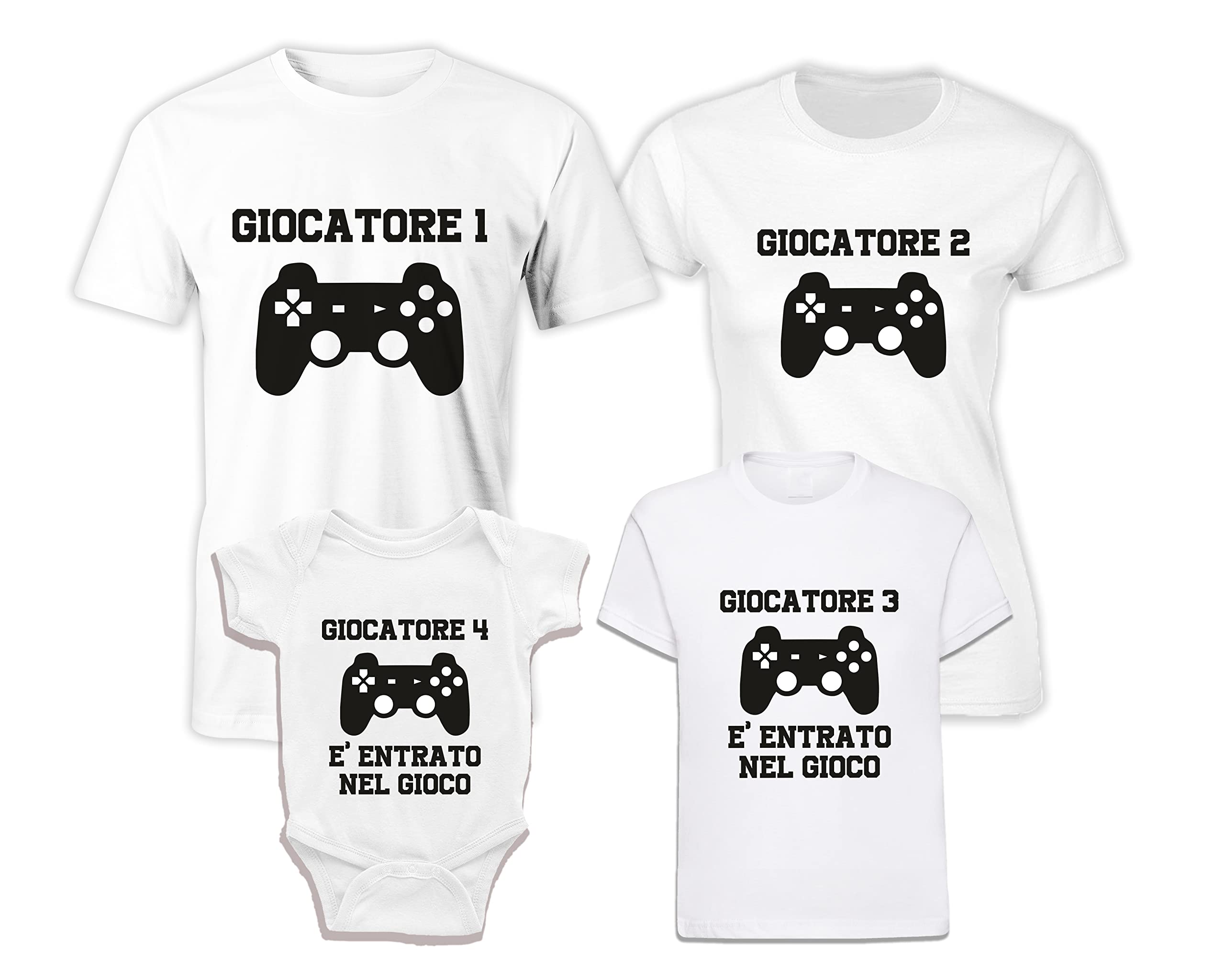 Puzzletee Tshirt Famiglia Maglietta Papà Mamma Tshirt Figlio Figlia Body Neonato uso quotidiano T-shirt Abbigliamento Coordinato famiglia