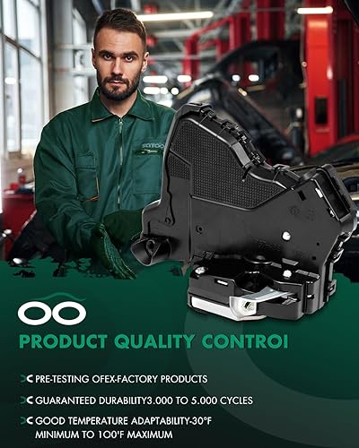 Miniatura 7 de SCITOO Actuadores eléctricos de bloqueo de puerta delantera derecha de repuesto para Ford 2007-2016 para Lexus 2008-2016 para Scion 2006-2016 para