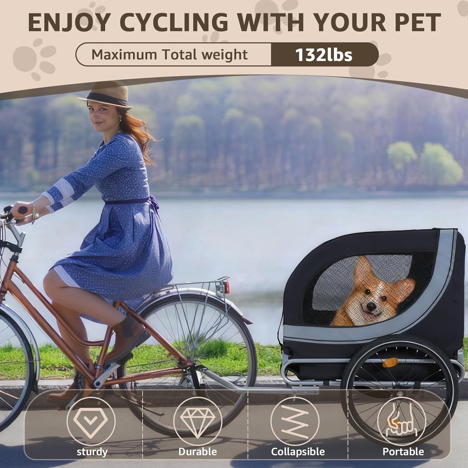 Unleash Adventure: The Ultimate 2-in-1 Dog Bike Trailer & Stroller Review!